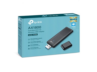 TP-Link, AX1800 Dual Band Wi-Fi 6 Wireless USB Adapter