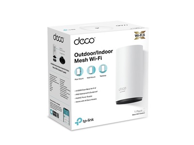 TP-Link, AX3000 Outdoor / Indoor Whole Home Mesh WiFi 6 Unit, 1-pack