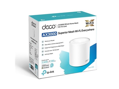 TP-Link, AX3000 Whole Home Mesh WiFi 6 Unit, 1-pack