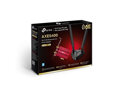 TP-Link, AXE5400 Wi-Fi 6E Bluetooth 5.3 PCIe Adapter