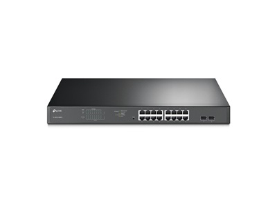 TP-Link, JetStream 16-Port Gigabit Easy Smart PoE+ Switch with 2 SFP Slots