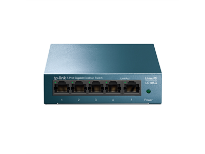 TP-Link, LS105G, 5-Port 10/100/1000Mbps Desktop Switch