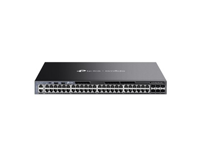 TP-Link, Omada 48-Port Gigabit Stackable L3 Managed Switch with 6 10G Slots (SG6654X)