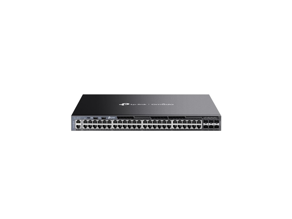 TP-Link, Omada 48-Port Gigabit Stackable L3 Managed Switch with 6 10G Slots (SG6654X)