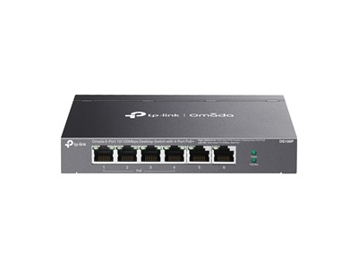 TP-Link, Omada 6-Port 10/100Mbps Unmanaged Desktop Switch with 4-Port PoE+