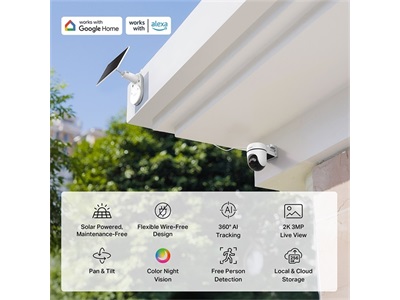 TP-Link, Solar-Powered Pan/Tilt Security Camera Kit