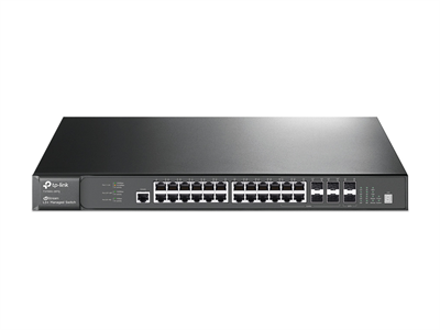 TP-Link, T3700G-28TQ JetStream, 28xGbit LAN , 4xSFP combo, 2xSFP+ port,  2x optional 10G SFP+  port