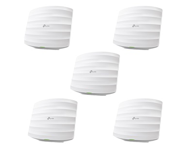 TP-Link, TL-EAP245 1750Mbps 802.11ac, Dual Band access point (mennyezetre rögzíthető) - 5 pack