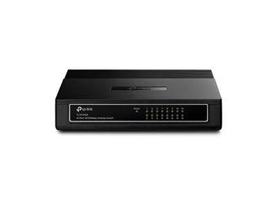 TP-Link, TL-SF1016D Switch Desktop Unmanaged 16port 10/100 Mbps