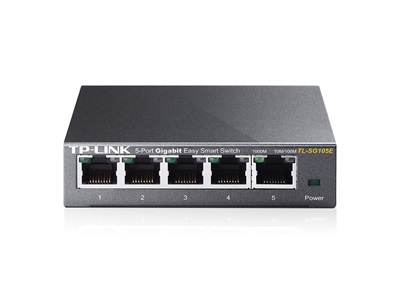TP-Link, TL-SG105E Easy Smart Gigabit Switch 5port 10/100/1000 Mbps