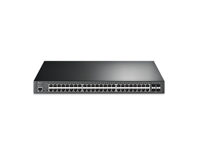 TP-Link, TL-SG3452XP JetStream 52-Port Gigabit and 4-Port 10GE SFP+ L2+ Managed Switch with 48-Port PoE+