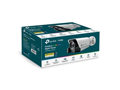 TP-Link, VIGI 4MP Outdoor ColorPro Night Vision Bullet Network Camera (4MM)