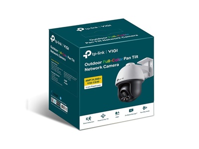 TP-Link, VIGI 4MP Outdoor Full-Color Pan Tilt Network Camera (4MM)