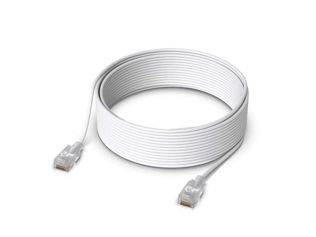 Ubiquiti, UniFi Etherlighting Patch Cable, 12m, cat.6, áttetsző