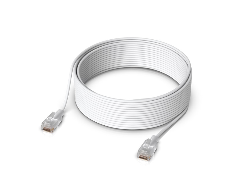 Ubiquiti, UniFi Etherlighting Patch Cable, 12m, cat.6, áttetsző