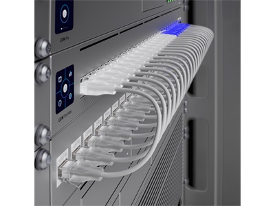 Ubiquiti, UniFi Etherlighting Patch Cable, 12m, cat.6, áttetsző