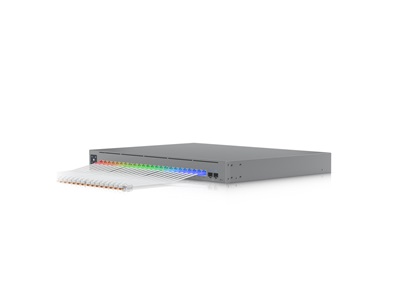 Ubiquiti, UniFi Etherlighting Patch Cable, 12m, cat.6, áttetsző