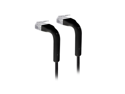 Ubiquiti, UniFi patch kábel, 0,3m, Cat.6, fekete