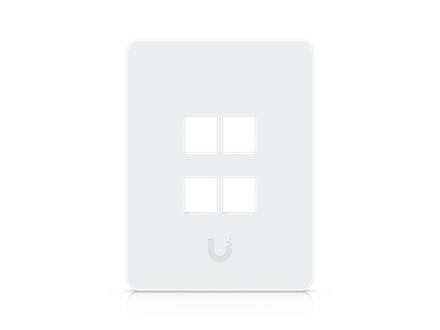 Ubiquiti, Universal Paintable Keystone Wall Plate, 4-Pack