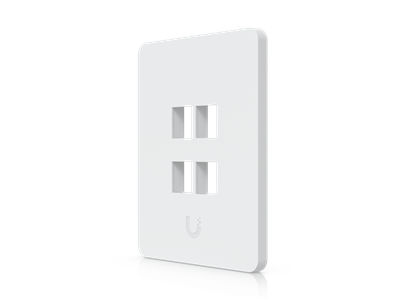 Ubiquiti, Universal Paintable Keystone Wall Plate, 4-Pack