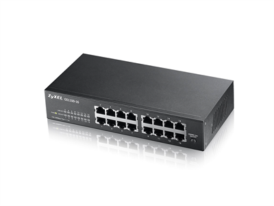 ZyXEL, GS1100-16, 16-port GbE Unmanaged Switch