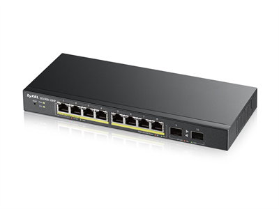 ZyXEL, GS1900-10HP, 10-port Desktop Gigabit Web Smart switch