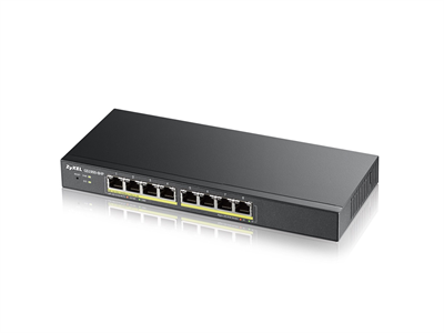 ZyXEL, GS1900-8HP, 8-port GbE Smart Managed PoE Switch