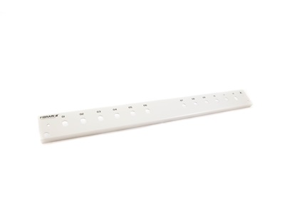 optikai patchpanel előlap, 1U 12xST/FC (Fibrain)